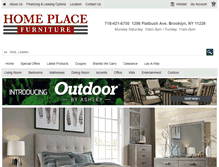 Tablet Screenshot of homeplacefurniturenyc.com